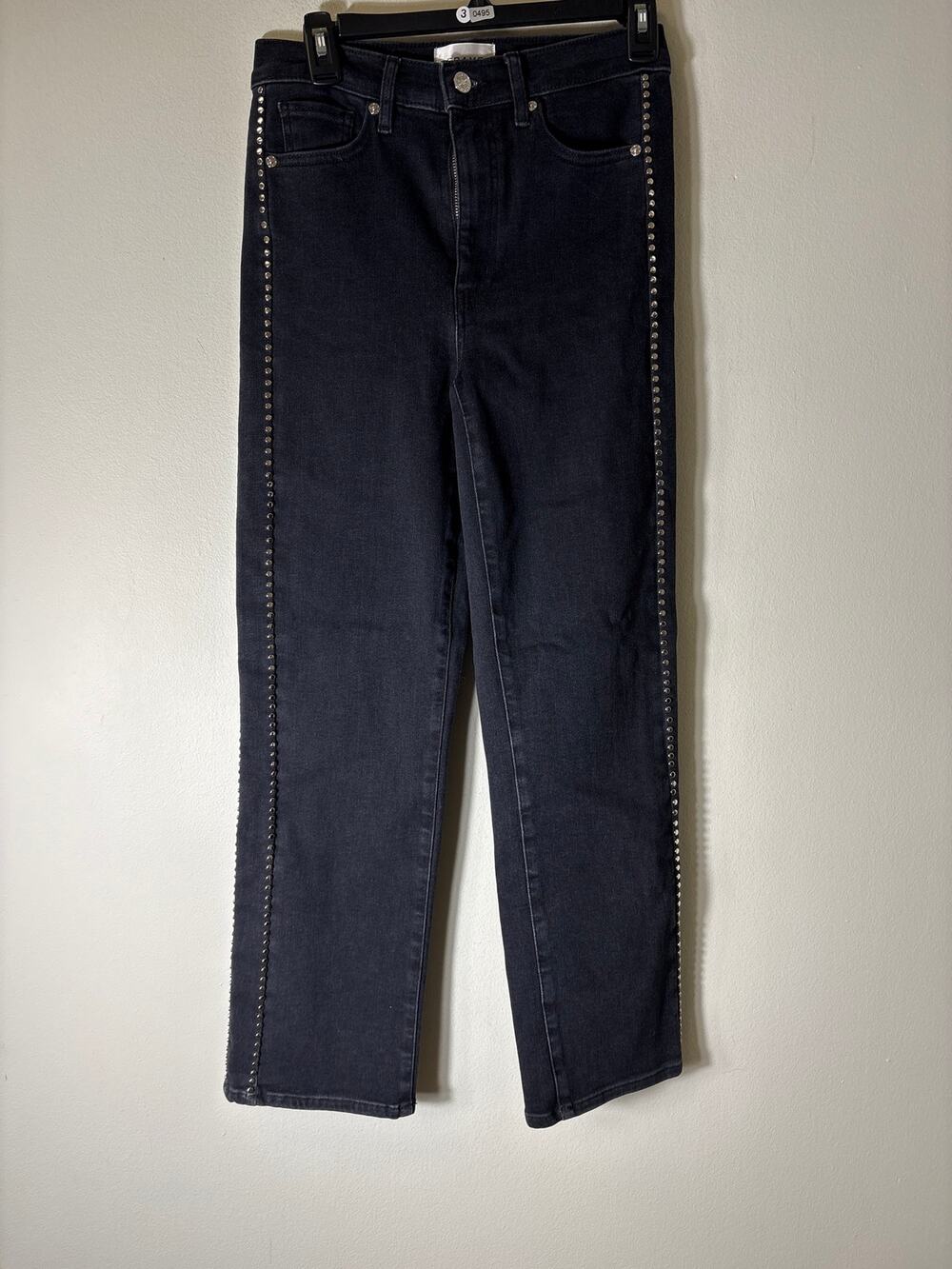 Frame Black Studded Le Sleek Jeans Sz 27